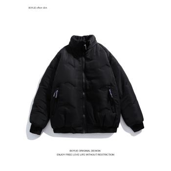 BOYUE帛躍冬季加厚簡約拉鏈口袋