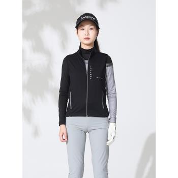 EG女童高爾夫馬甲秋冬新款兒童服裝 拉絨保暖 青少年golf衣服外套