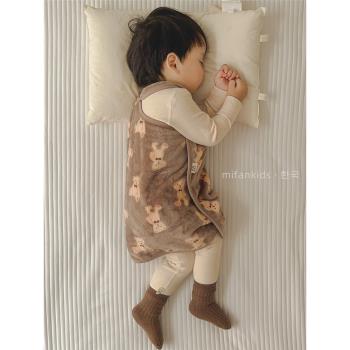 2023新韓系秋季冬天寶寶護肚兒童踢被睡覺保暖嬰兒肚圍防跑偏腹圍