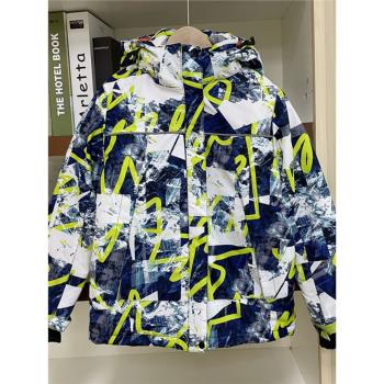 兒童滑雪服外套男童女童加厚防水沖鋒衣中大童裝冬季戶外服保暖潮