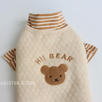 韓國ins加絨棉馬甲 貓咪衣服背心式秋冬季保暖無袖寵物狗英短幼貓