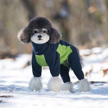 寵物衣服泰迪加厚棉衣小型犬雪納瑞冬裝保暖衣高領防風比熊犬絨衣