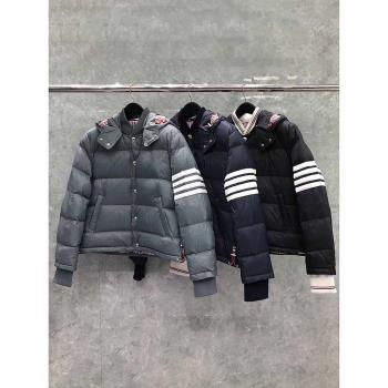連帽禦寒保暖外套時尚短款羽絨服