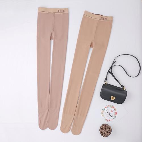 秋冬季薄絨連褲襪光腿面膜褲女顯瘦加絨加厚保暖打底褲大小碼加襠