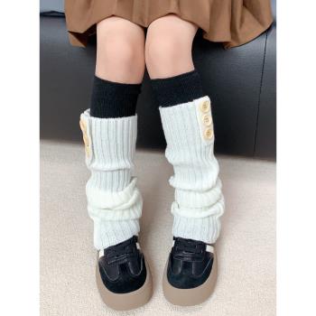 襪套女童針織堆堆襪套秋冬腿套保暖腿套護膝襪日系JK襪子女寶寶