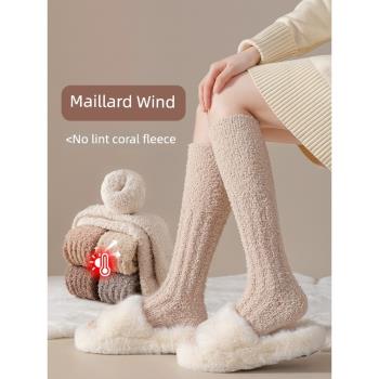 襪子女珊瑚絨冬季保暖居家襪子