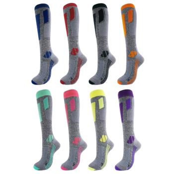 奧卡圖銀纖維雙板冬季高筒滑雪襪