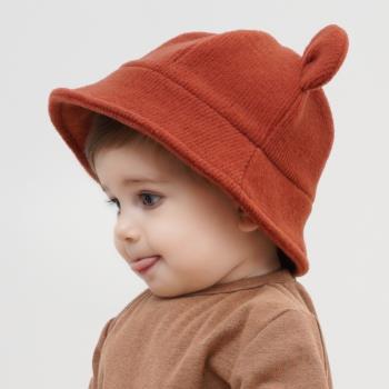 韓國進口春秋季純棉保暖嬰兒帽子