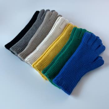 MRCYC針織手套男冬季韓國潮流手套純色百搭簡約加厚保暖毛線手套