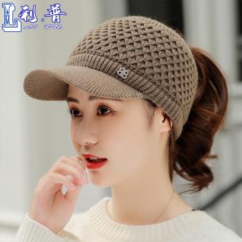 網紅韓版女生秋冬季戶外毛線帽