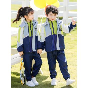 男童加絨幼兒園小學生校服沖鋒衣