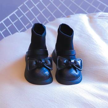 英國女寶寶冬季加絨保暖馬丁靴