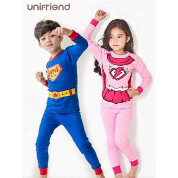 韓國兒童全棉薄款寶寶家居服內衣