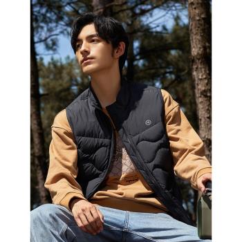 才子男士羽絨服保暖背心外套馬甲