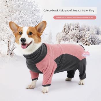 柯基專用四腳衛衣狗狗衣服中小型犬棉服寵物保暖秋裝秋季冬季冬天
