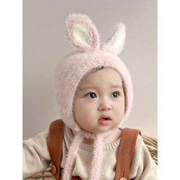 冬天女孩可愛超萌保暖嬰兒帽子