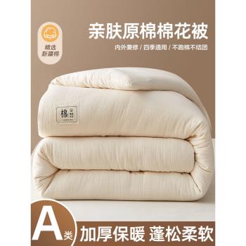 新疆棉花被棉被芯棉絮床墊全棉被子加厚被褥冬被保暖單人純手工