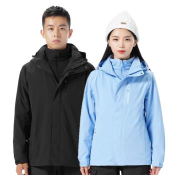TECTOP探拓冬季軟殼內膽沖鋒衣男女式防風保暖徒步兩件套登山外套