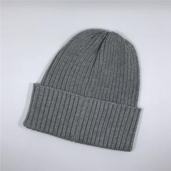 168#外貿帽子純棉針織帽毛線帽跨境冬款帽子男女款保暖冷帽休閑帽