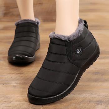 冬季工作保暖防水加絨老北京布鞋