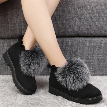 冬季時尚加厚保暖平底老北京布鞋