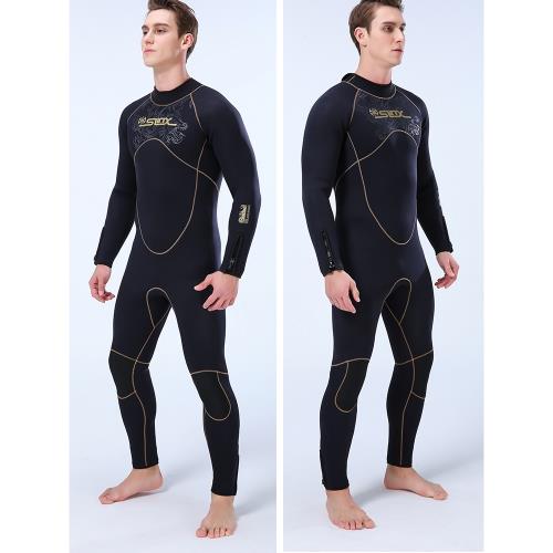 潛水服女連體防嗮水母衣防寒保暖濕衣 3mm潛水衣全身男士沖浪服