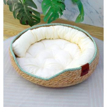 超級大貓窩夏天涼窩網紅貓籠專用涼席夏天貓抓板四季通用小貓咪窩