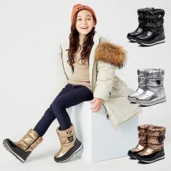 親子保暖兒童冬季加厚防寒雪地靴