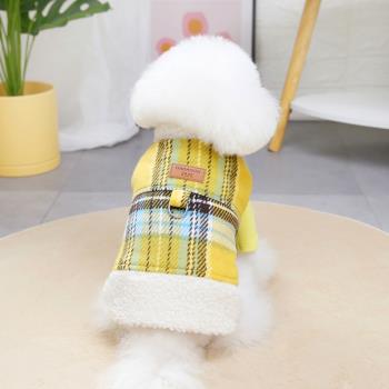 泰迪加絨比熊博美冬裝狗狗衣服