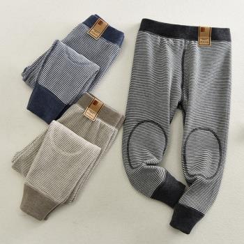 校服條紋德絨雙層加厚內穿保暖褲
