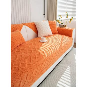沙發墊坐墊新款2023沙發布奶油風柔軟舒適沙發巾套子沙發床專用