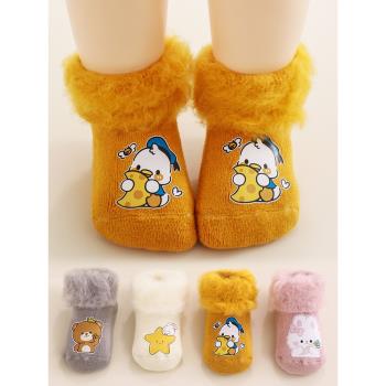 嬰幼兒秋冬季加厚加絨保暖襪子