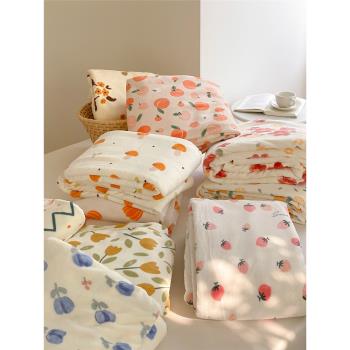 加厚冬季牛奶絨單被套單件床單床笠枕套150x200x230雙人被罩保暖