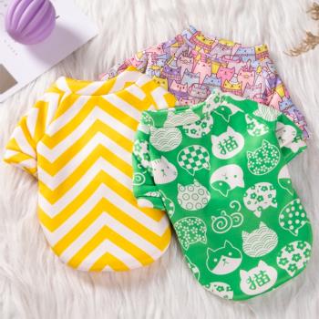 小狗狗衣服泰迪貓咪寵物衣服貓貓法鬥小型幼犬比熊夏裝秋冬款可愛