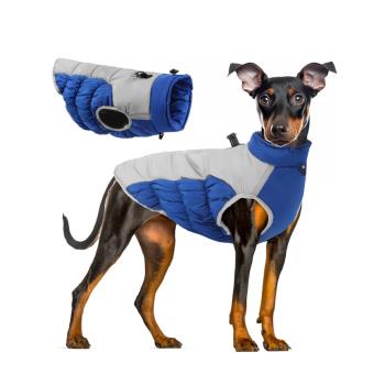 狗狗衣服秋冬保暖防水遮風馬甲可牽引反光棉衣柴犬金毛中大型加厚