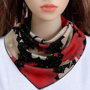 女冬季護頸椎韓版時尚三角巾圍脖