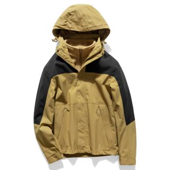 防寒冬季沖鋒衣外套男三合一可拆卸加絨加厚防風滑雪保暖登山服女