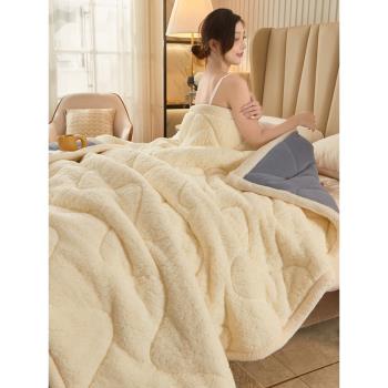 高端毛毯被子冬季加厚牛奶絨法蘭絨蓋毯羊羔絨沙發毯辦公室午睡毯