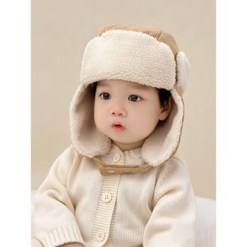 保暖女寶加厚新款防風嬰兒帽子