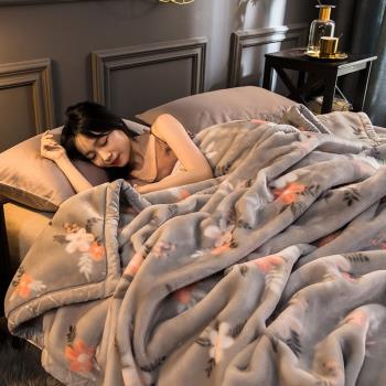 拉舍爾毛毯被子保暖冬季加厚珊瑚絨毯子法蘭絨床單沙發蓋毯午睡毯