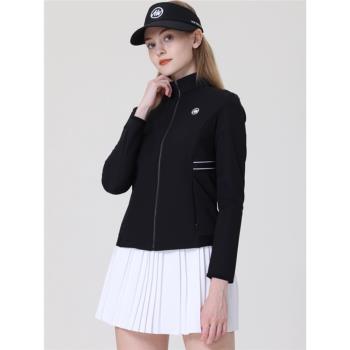 高爾夫服裝女外套風衣顯瘦修身韓版防風防水加絨薄絨保暖長袖外套