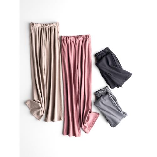 磨毛厚睡褲女士長褲秋冬寬松保暖家居服加絨加厚暖暖褲休閑可外穿