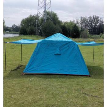 黑膠帳篷外帳防雨罩戶外露營防水防紫外線保暖遮陽布防曬防風外套