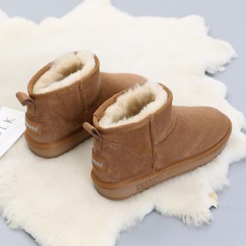 mini低幫加厚保暖純羊毛雪地靴