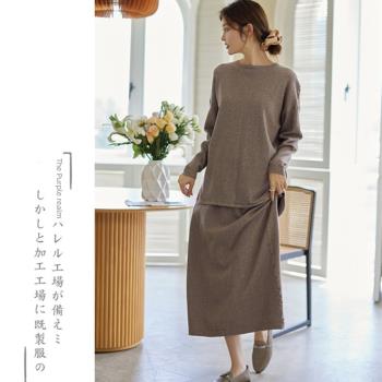 日本女棉質長袖寬松可外穿家居服