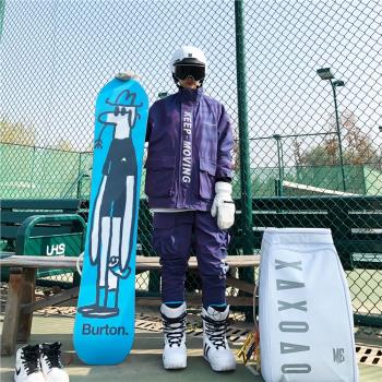 ZACHARIAH炫彩反光單雙板滑雪服防風防水加厚保暖分體套裝