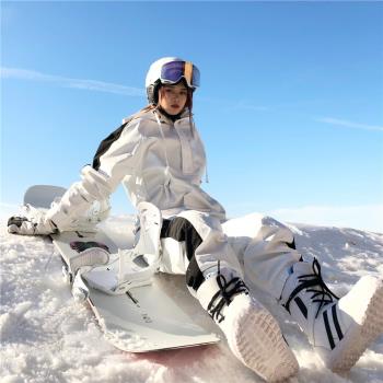 ZACHARIAH單板滑雪服套裝男女雙板保暖防風防水潮牌分體雪服雪褲