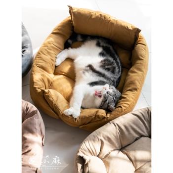 芝小麻 百變窩君 四季通用貓窩沙發睡墊保暖睡覺小貓床幼貓貓咪窩