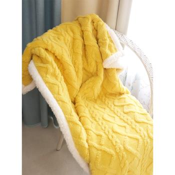 超柔毛毯辦公室午睡空調毯雙層加厚秋冬保暖毯子居家沙發雙人毛毯