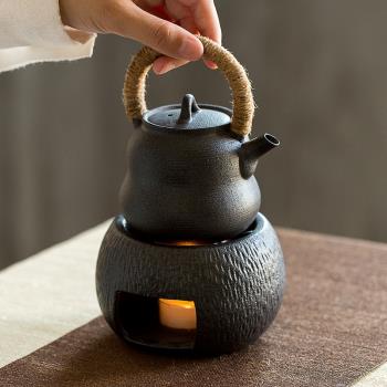 碌心 復古陶瓷溫茶爐 日式溫茶器蠟燭加熱底座家用溫酒器保溫保暖